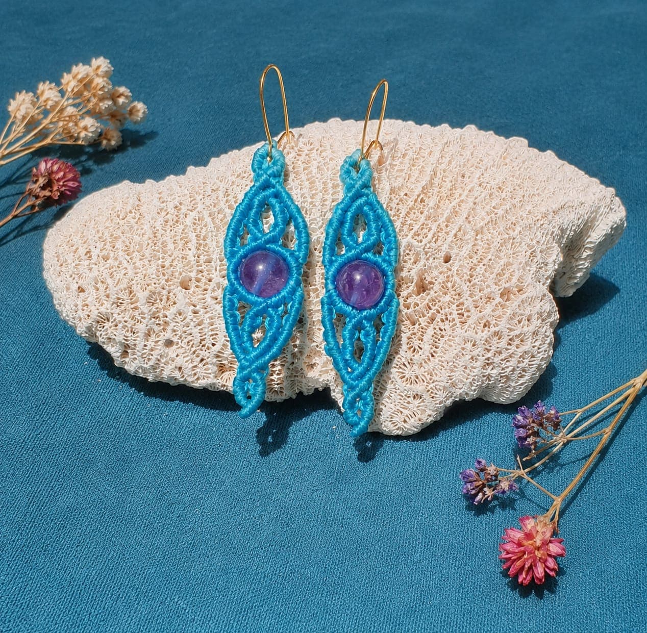 Pendientes Mediterráneo — colección Alma NomadArt