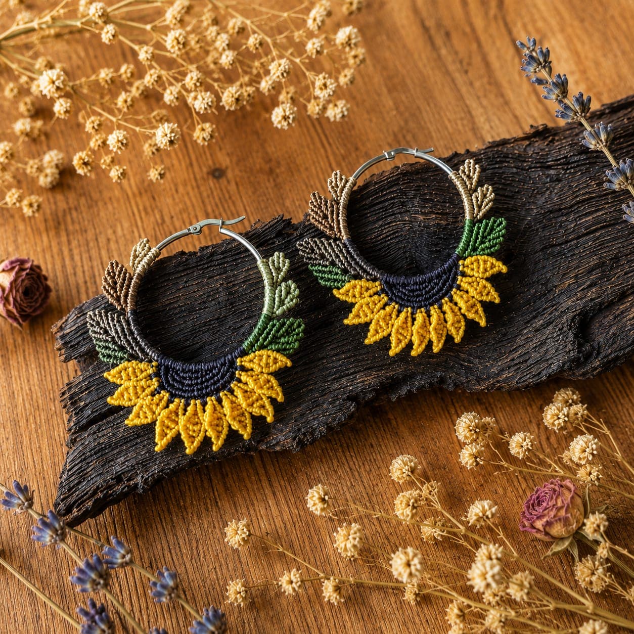 Pendientes Luz de Sol — pieza NomadArt