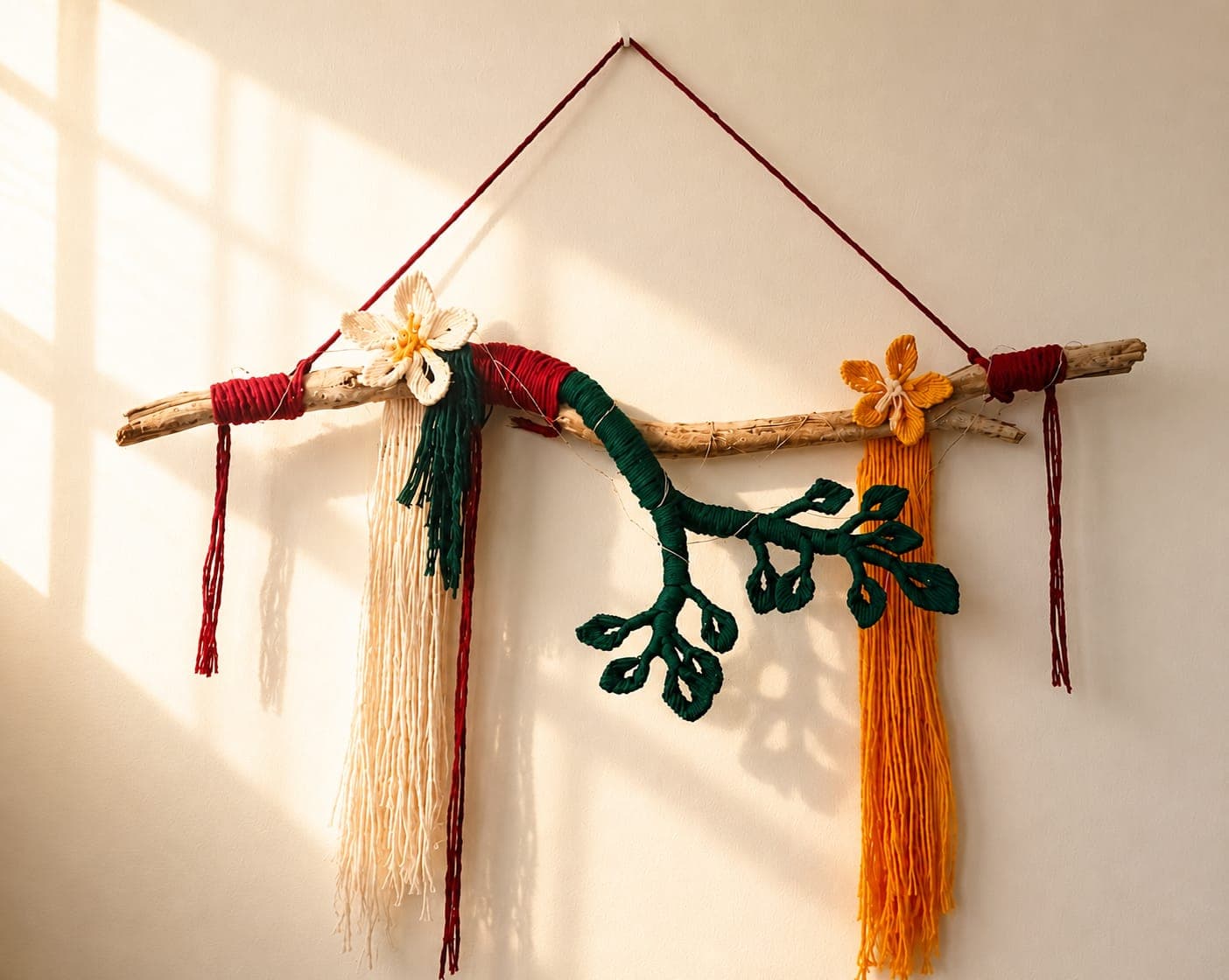 Tapiz Floral Boho — colección Alma NomadArt