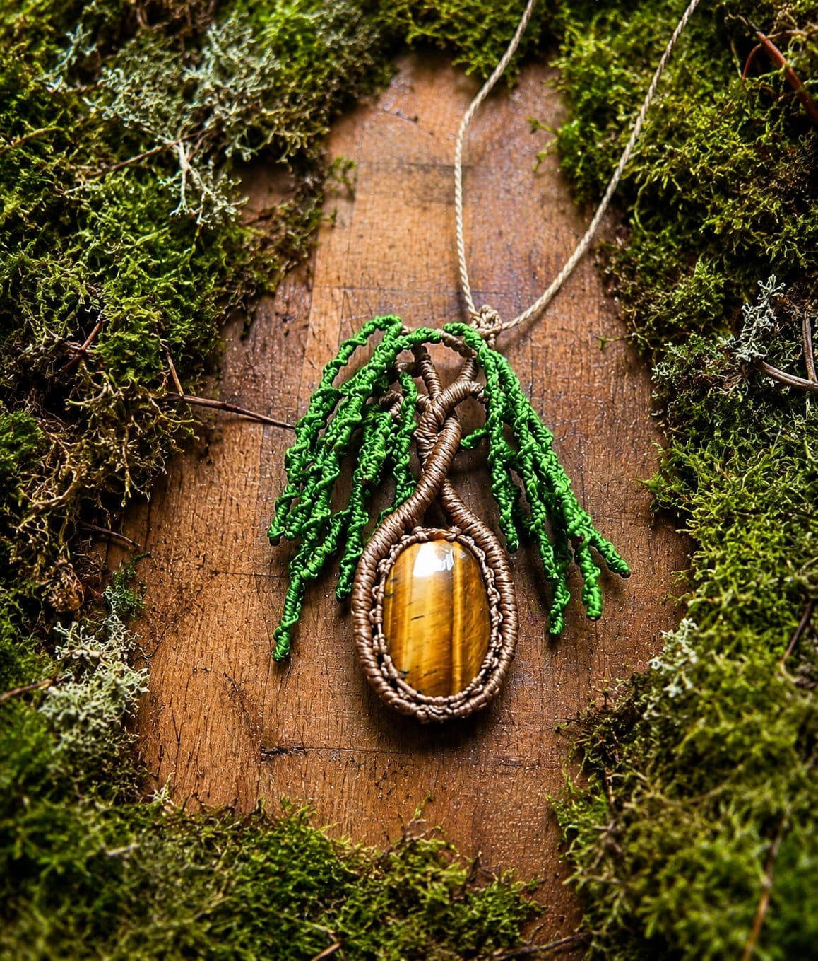 Collar Sauce Llorón — colección Alma NomadArt